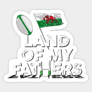 Welsh rugby Union land of my fathers posts Sticker